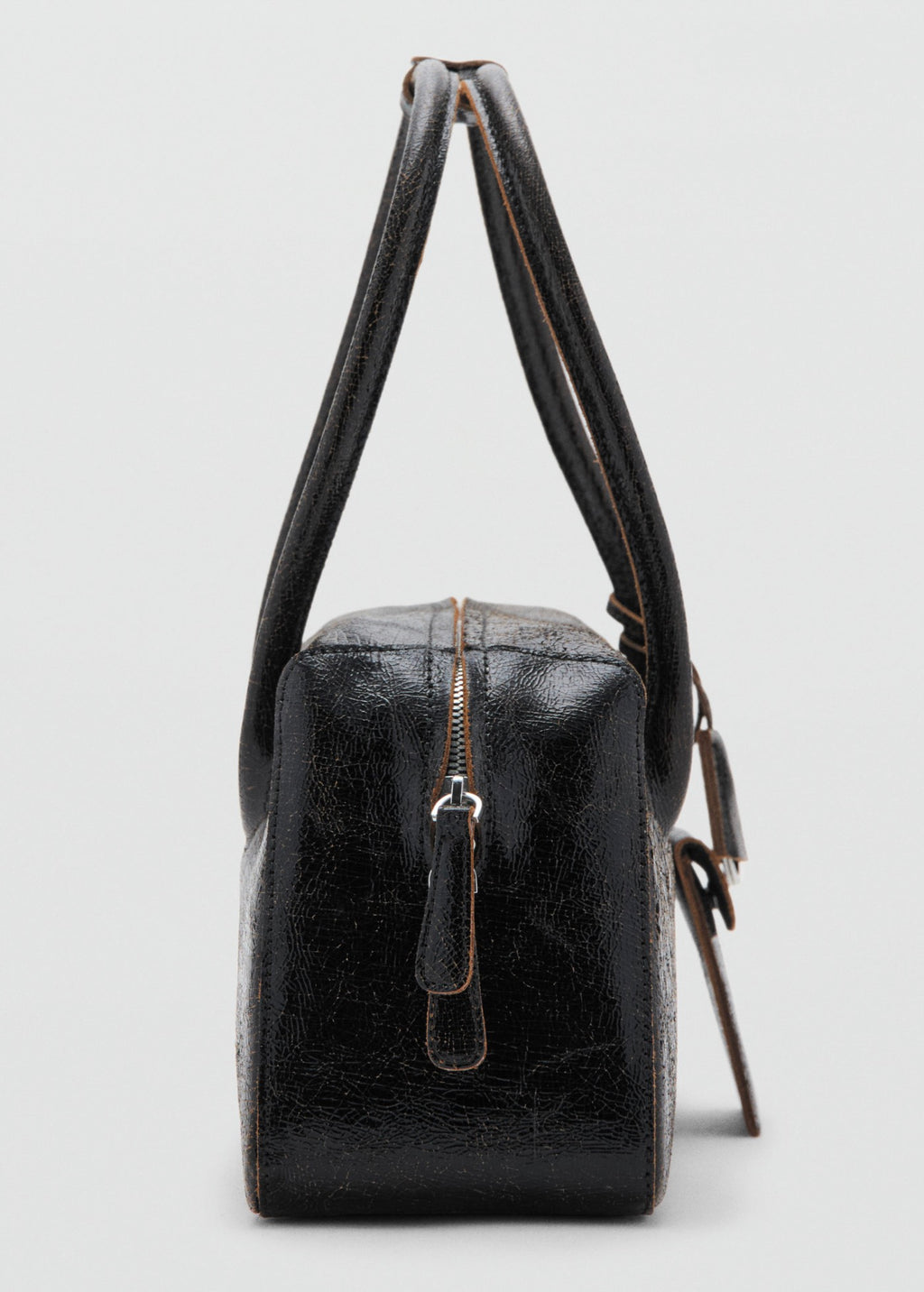 Sac Porté Épaule En Cuir Breloques