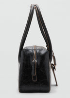 Sac Porté Épaule En Cuir Breloques