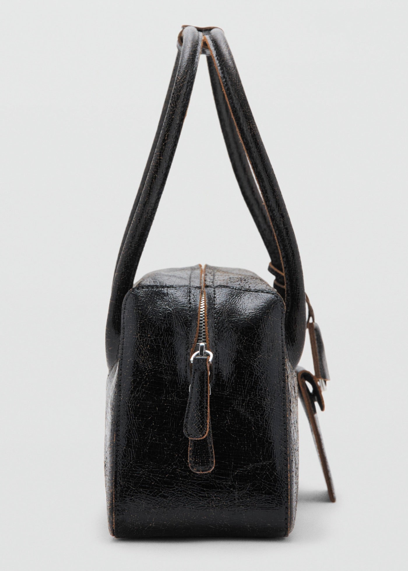 Sac Porté Épaule En Cuir Breloques