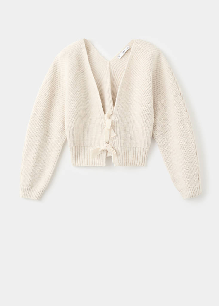 Cardigan Col En V À Ns_x0001_Uds