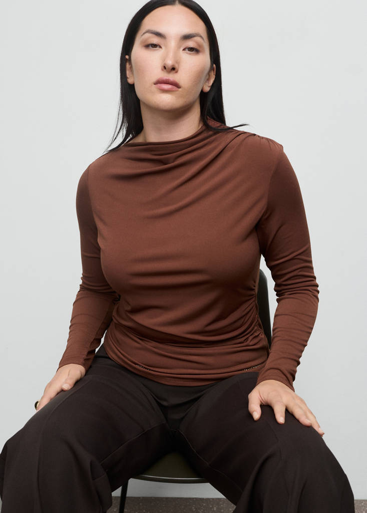 T-Shirt Drapé Cintré