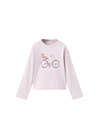 Camiseta Bici Violeta Claro/Pastel - Niña