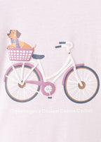 Camiseta Bici Violeta Claro/Pastel - Niña