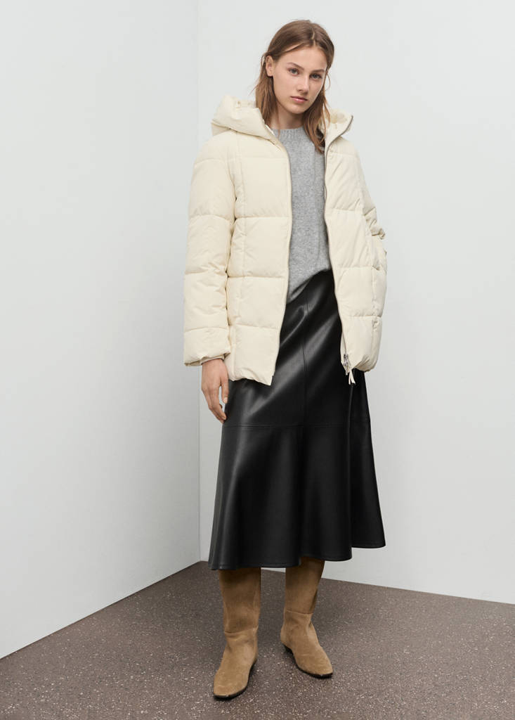 Anorak Matelassé À Capuche