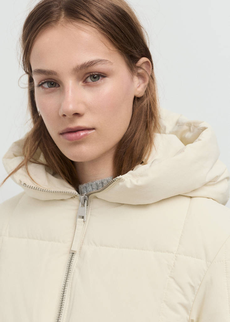Anorak Matelassé À Capuche