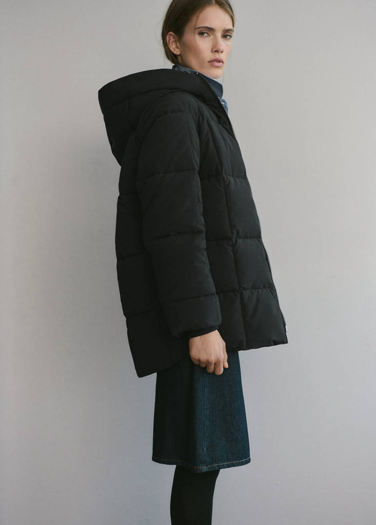 Anorak Matelassé À Capuche