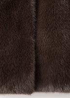 Manteau Fausse Fourrure Revers