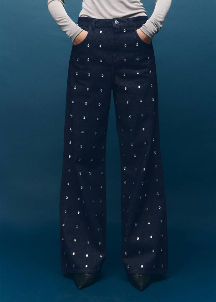 Jean Large À Strass