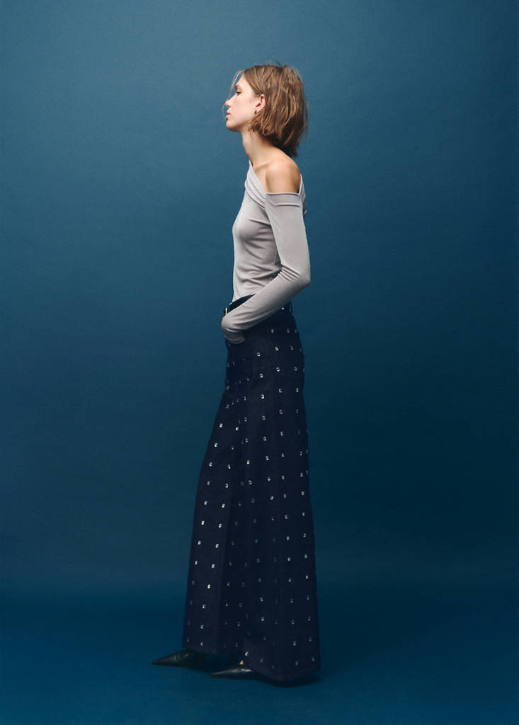 Jean Large À Strass