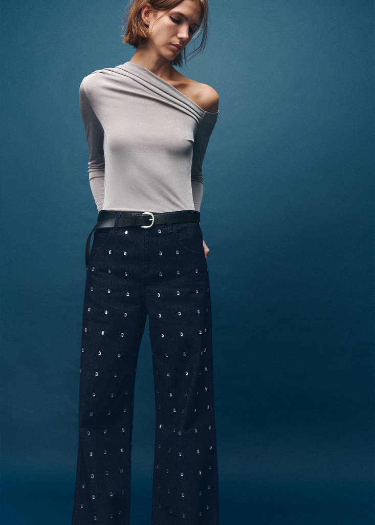 Jean Large À Strass