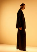 Veste De Costume Laine Mélangée À Rabats