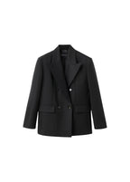 Veste De Costume Laine Mélangée À Rabats
