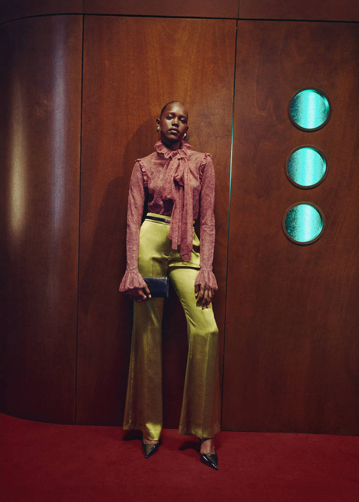 Pantalon Droit Satiné