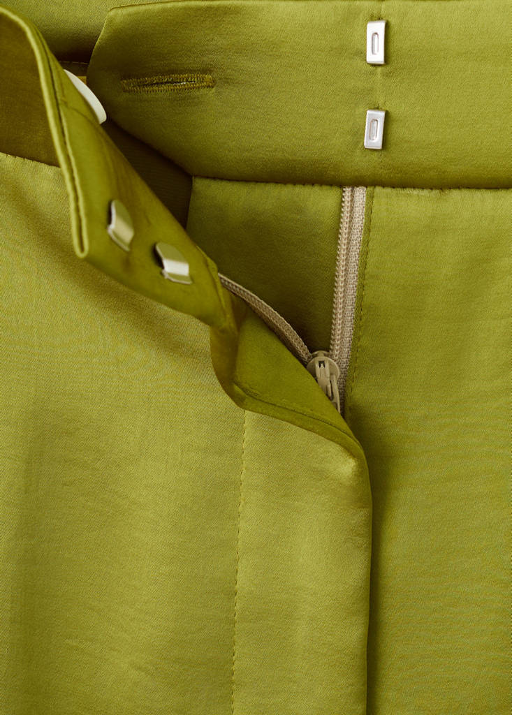 Pantalon Droit Satiné
