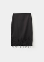 Jupe Midi Bas Strass