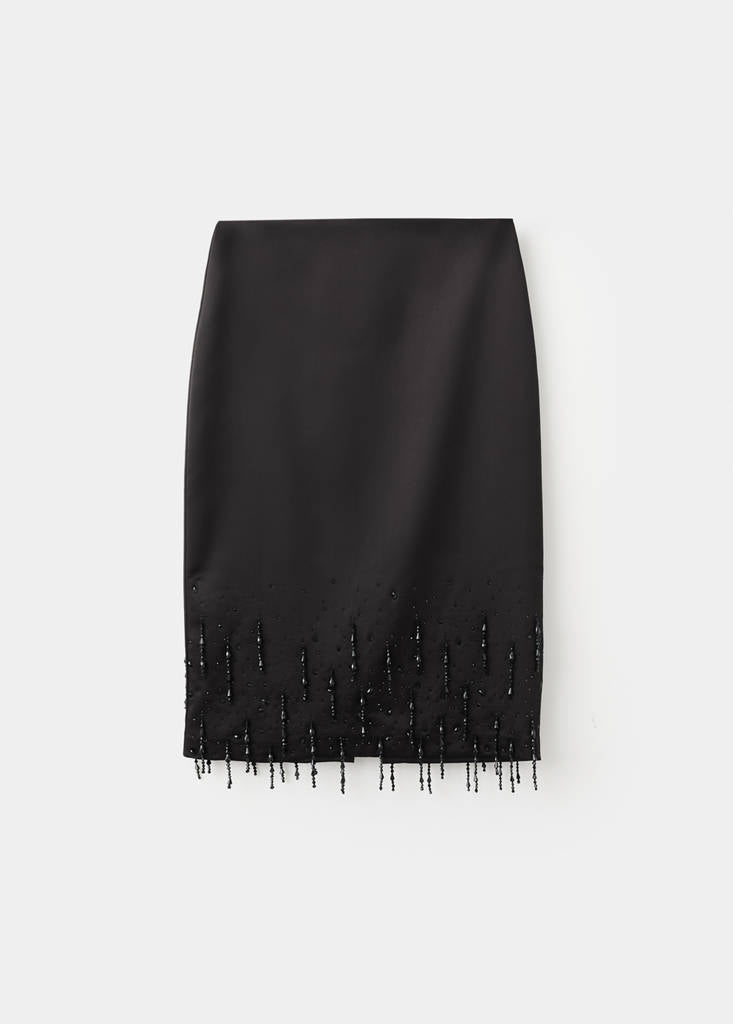 Jupe Midi Bas Strass