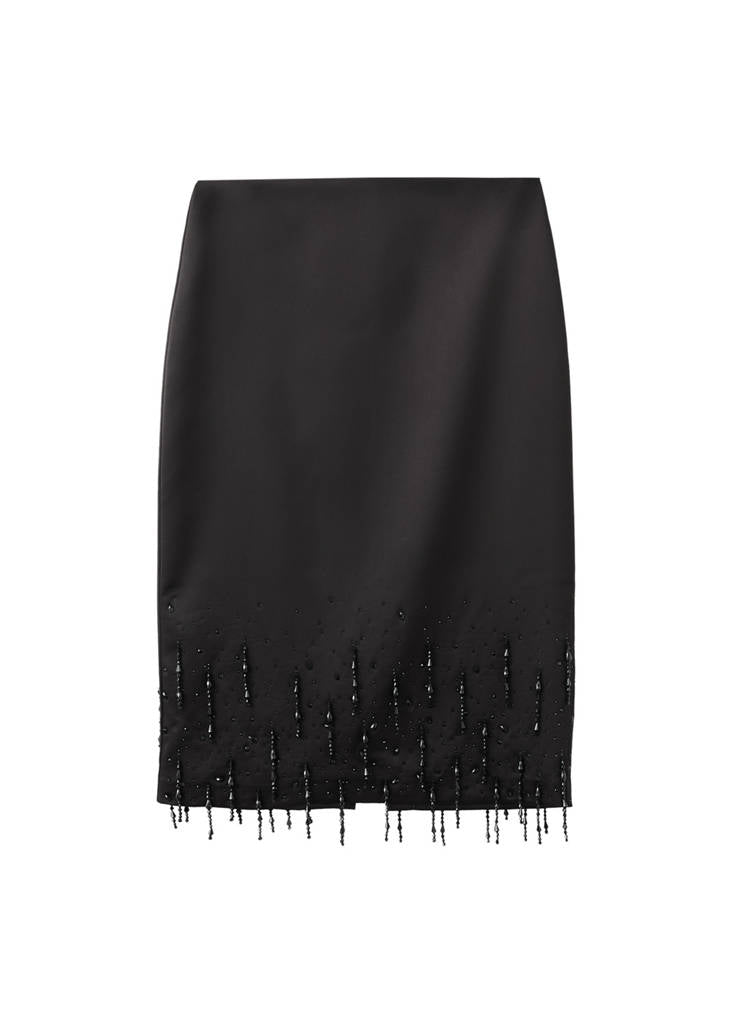 Jupe Midi Bas Strass
