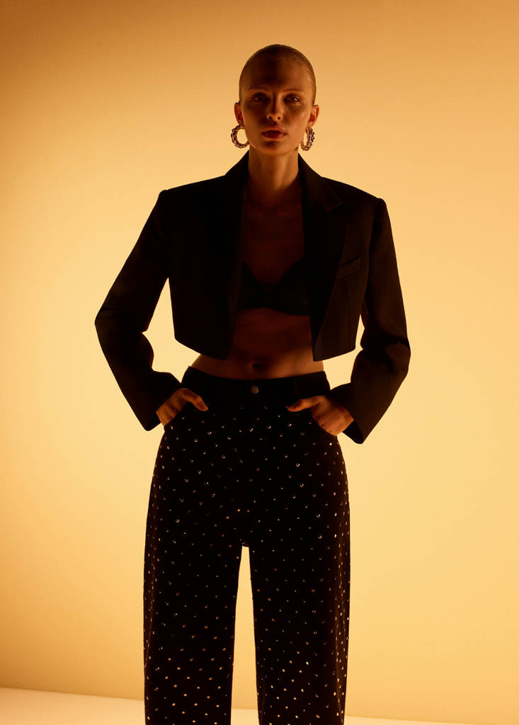 Jean Large À Strass