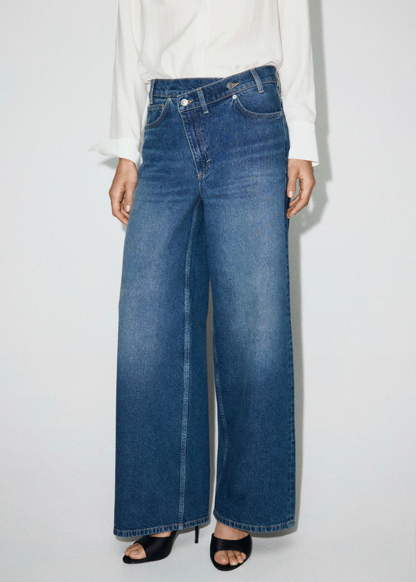 Jean Large Taille Croisée Normale