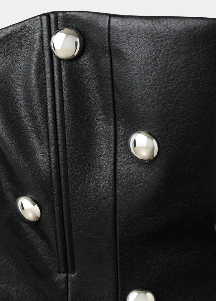 Robe Cuir Synthétique À Clous