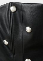 Robe Cuir Synthétique À Clous