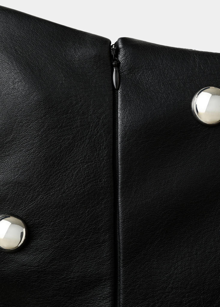 Robe Cuir Synthétique À Clous