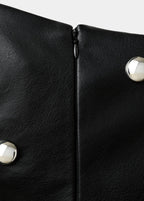 Robe Cuir Synthétique À Clous