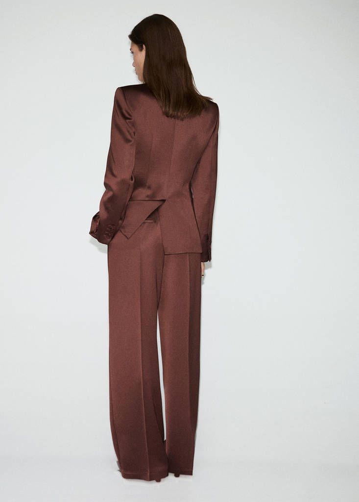 Pantalon De Costume Satiné