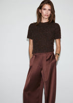 Pantalon De Costume Satiné
