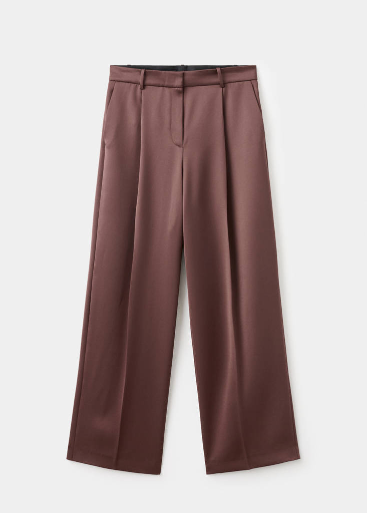 Pantalon De Costume Satiné