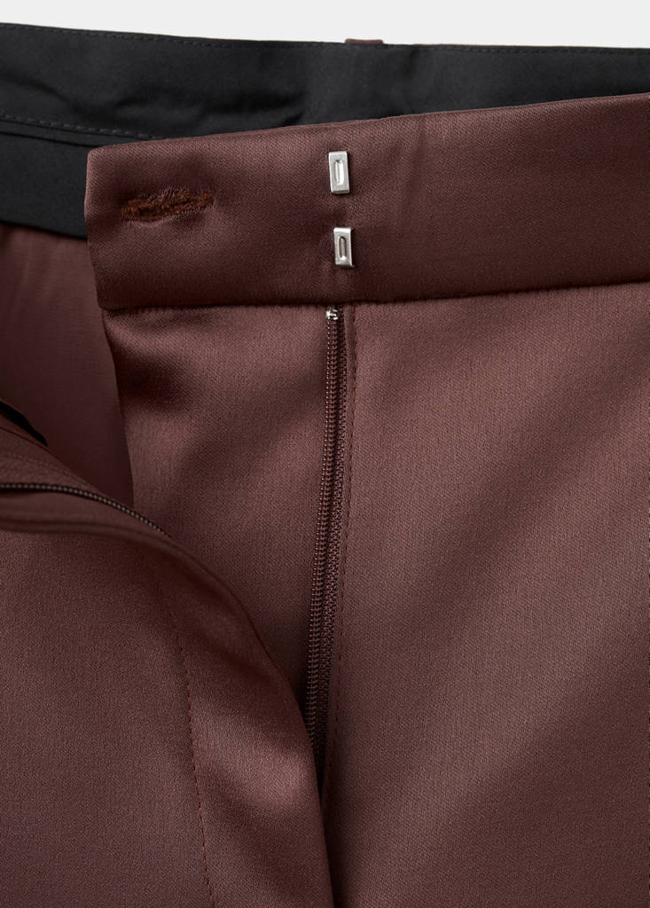 Pantalon De Costume Satiné