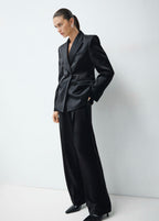 Pantalon De Costume Satiné