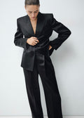 Pantalon De Costume Satiné