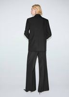Pantalon Costume Laine Mélangée