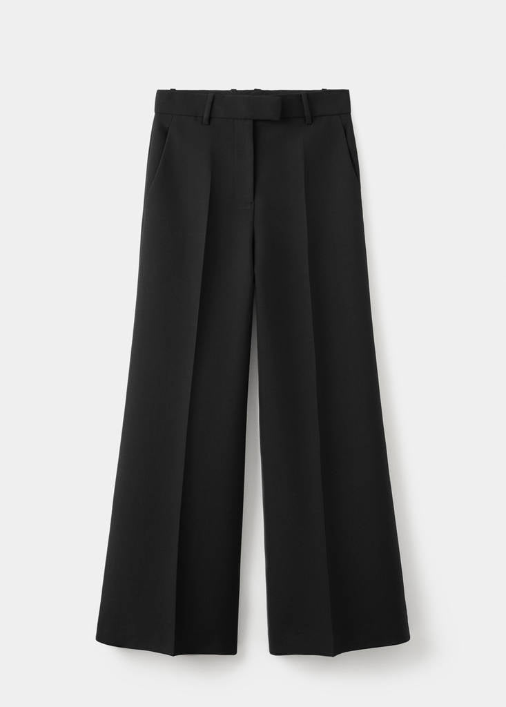 Pantalon Costume Laine Mélangée