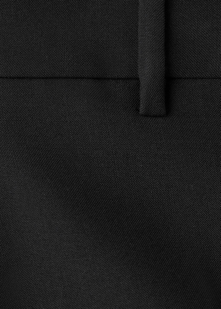 Pantalon Costume Laine Mélangée