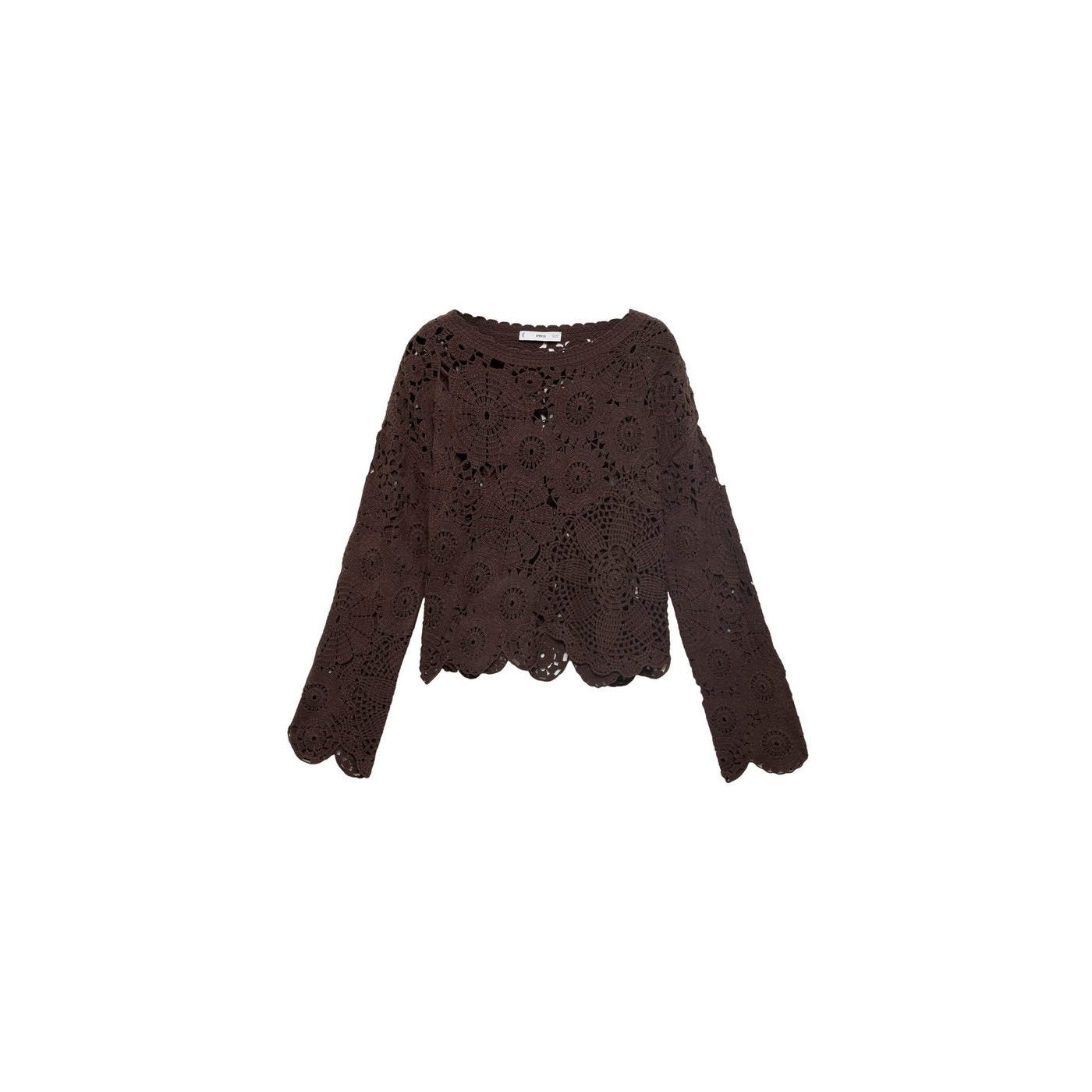 Pull-Over Crochet Fleurs