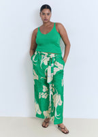 Pantalon Imprimé Ceinture