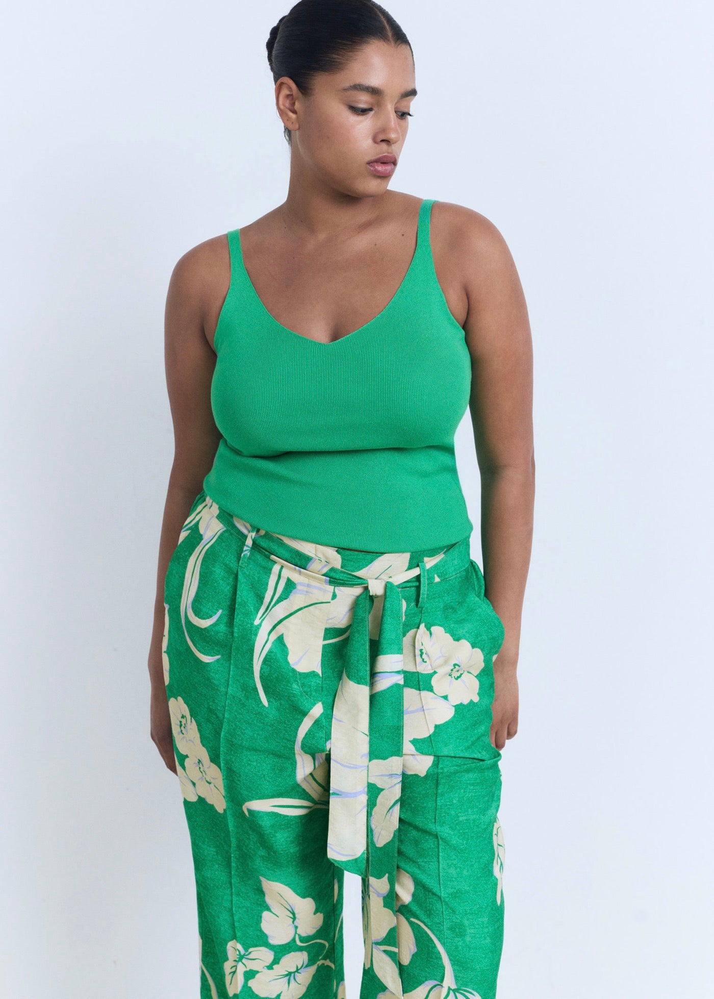 Pantalon Imprimé Ceinture