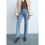 Jean Flare Crop Poches