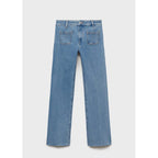 Jean Flare Crop Poches