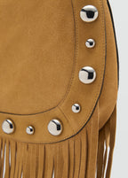 Sac En Daim Avec Franges Et Détails Cloutés