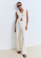 Pantalon Maille Ajourée