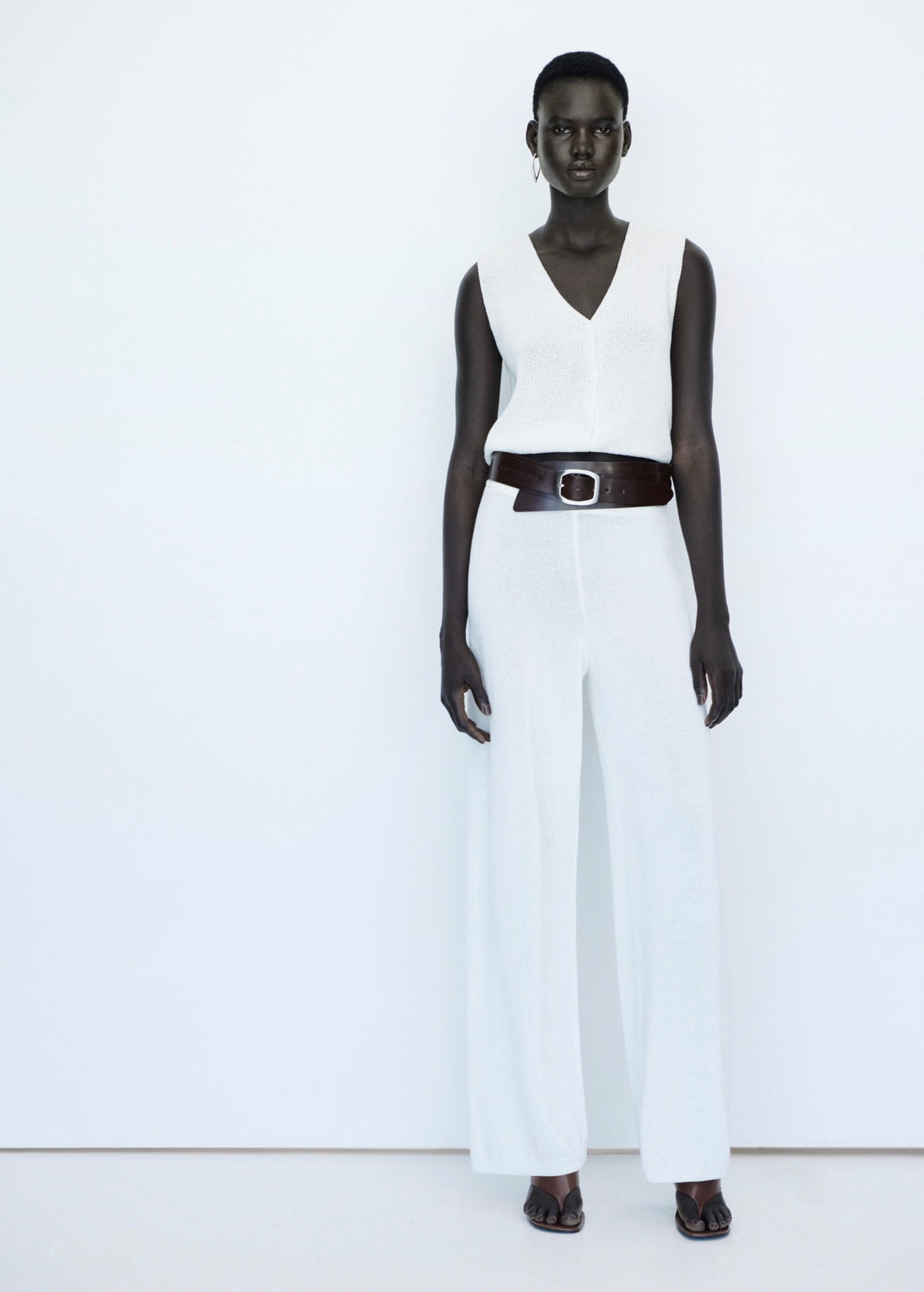 Pantalon Maille Ajourée