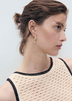 Top En Crochet Finitions À Fleurs
