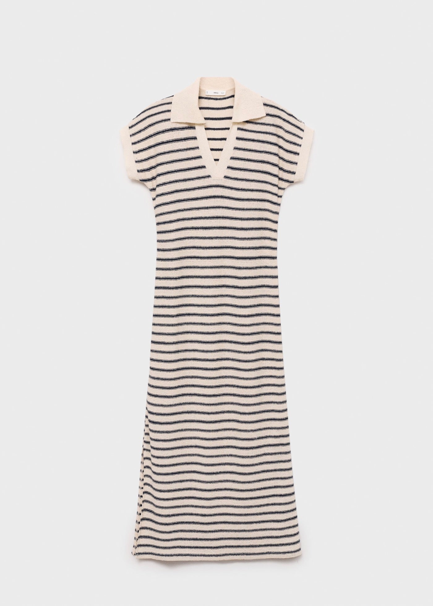 Robe Longue Maille Rayures