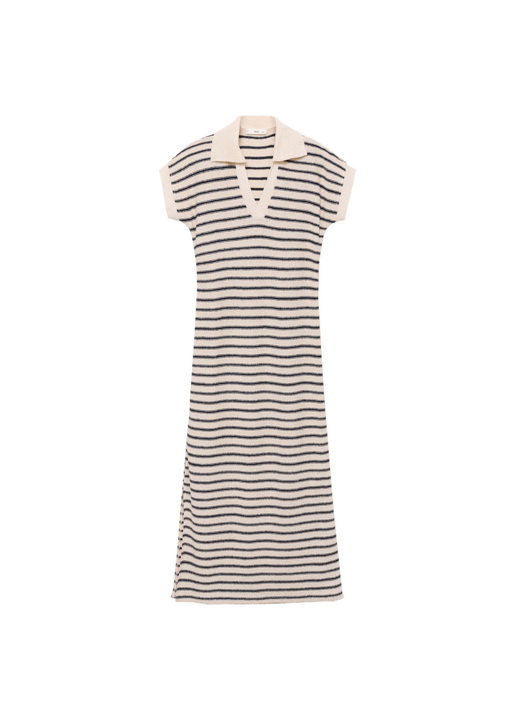 Robe Longue Maille Rayures