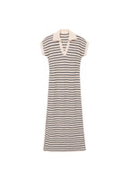 Robe Longue Maille Rayures