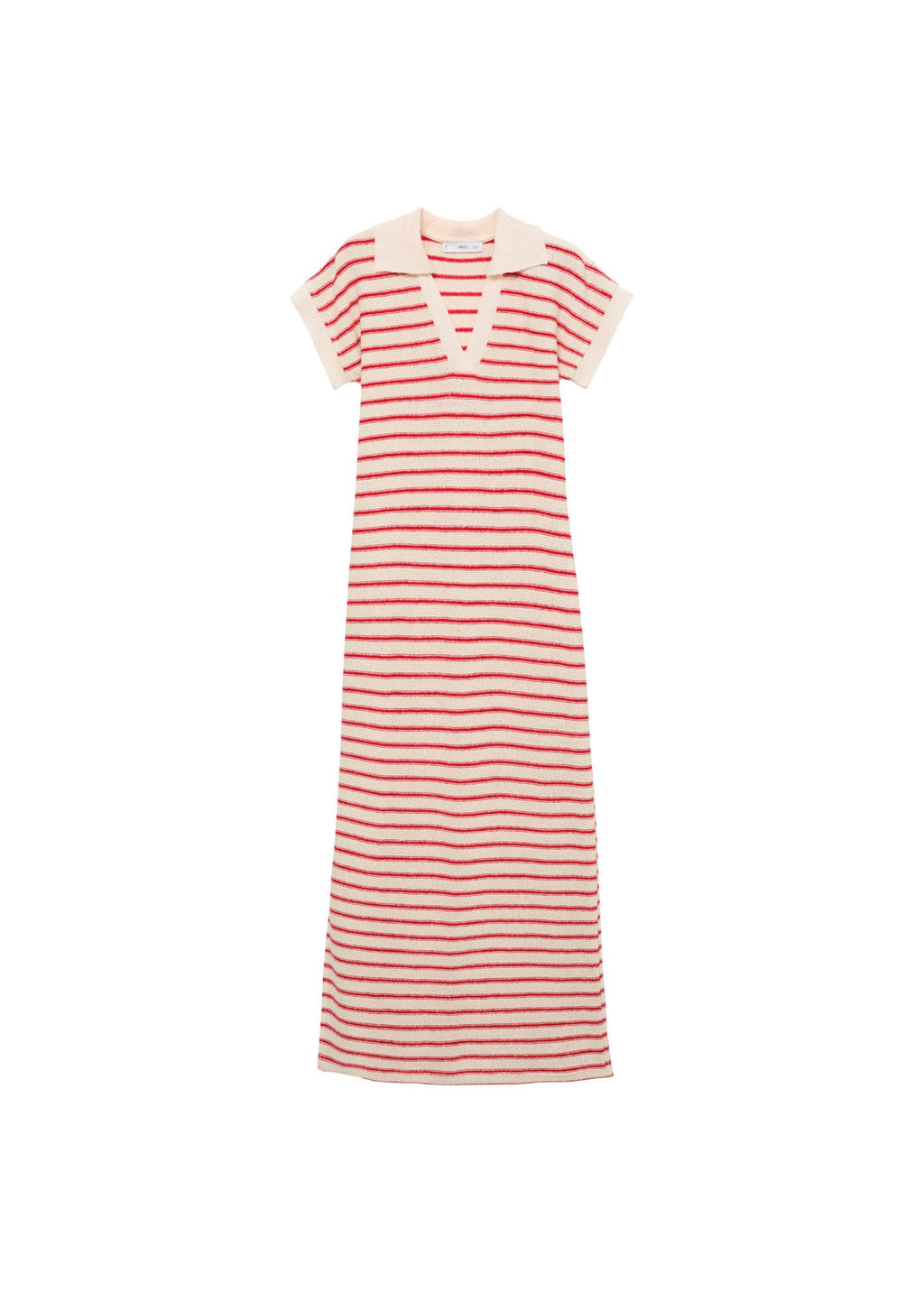 Robe Longue Maille Rayures