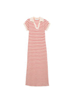 Robe Longue Maille Rayures